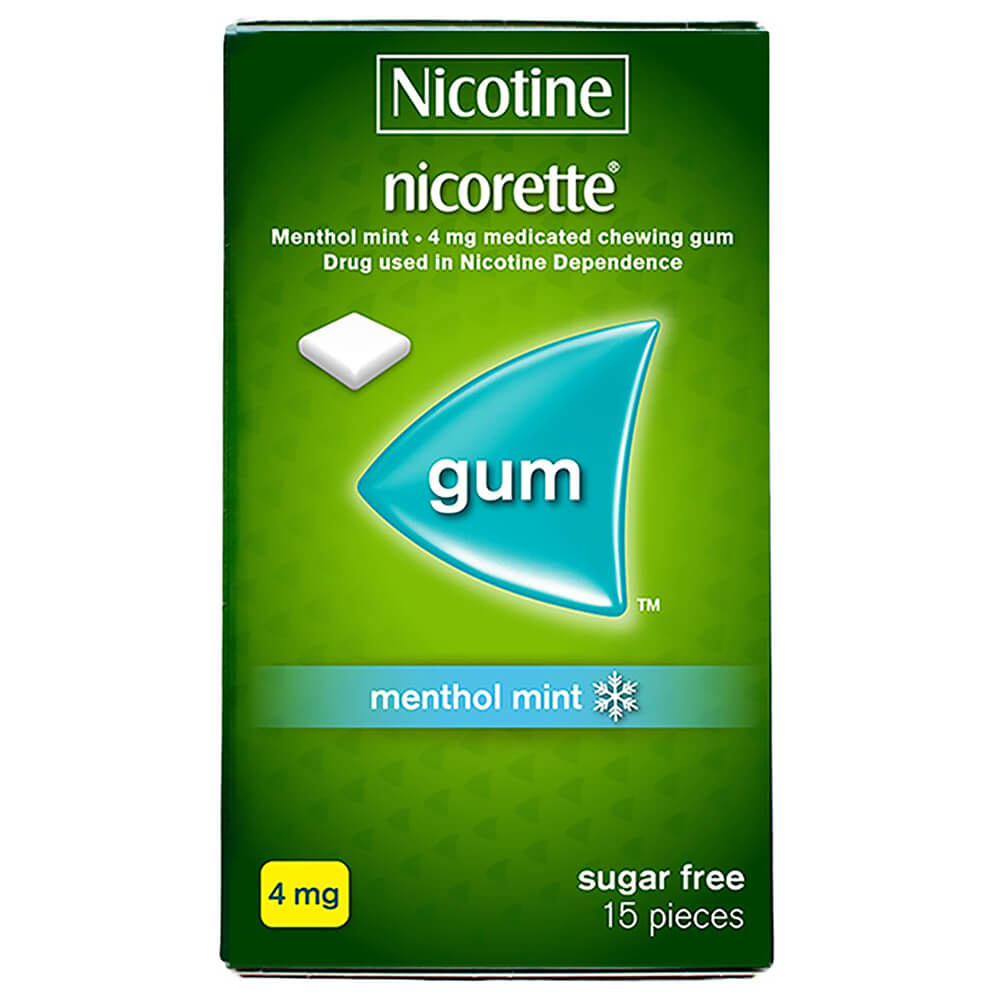 Nicotine Nicorette® 4mg Medicated Chewing Gum Nicotine Polacrilex Nicorette® Philippines 0248